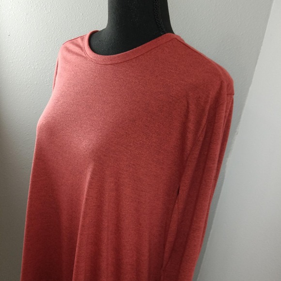 Under Armour Threadborne Shirt Mens XL Red Long Sleeve Fitted Athletic Logo - Picture 3 of 13